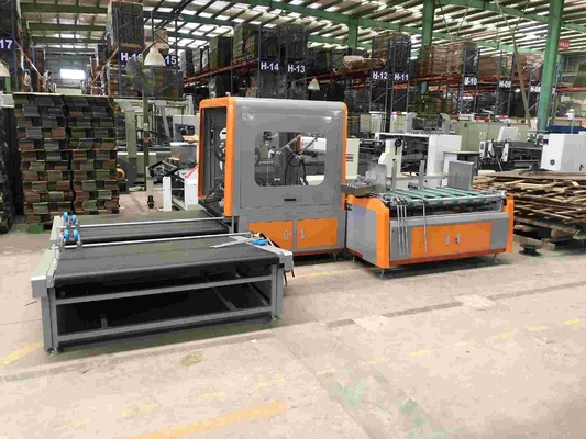 el pegado automático de la carpeta de 380V 50Hz trabaja a máquina 6600*2100*1600m m para la caja del cartón